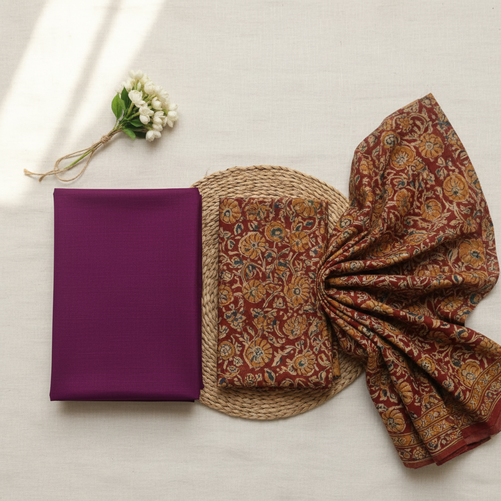 Unstitched Salwar Suit Material (Pink )