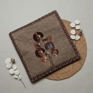 Square Cushion Cover (Brown)