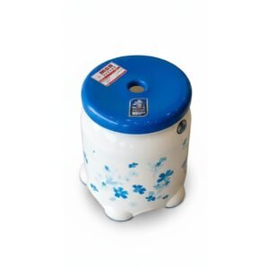 Floral Printed Plastic Bath Stool.