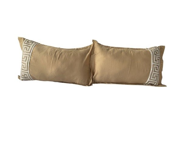 LuxeHome Premium Greek Key Border Cotton Bedsheet Set with Matching Pillow Covers2 LuxeHome Premium Greek Key Border Cotton Bedsheet Set with Matching Pillow Covers