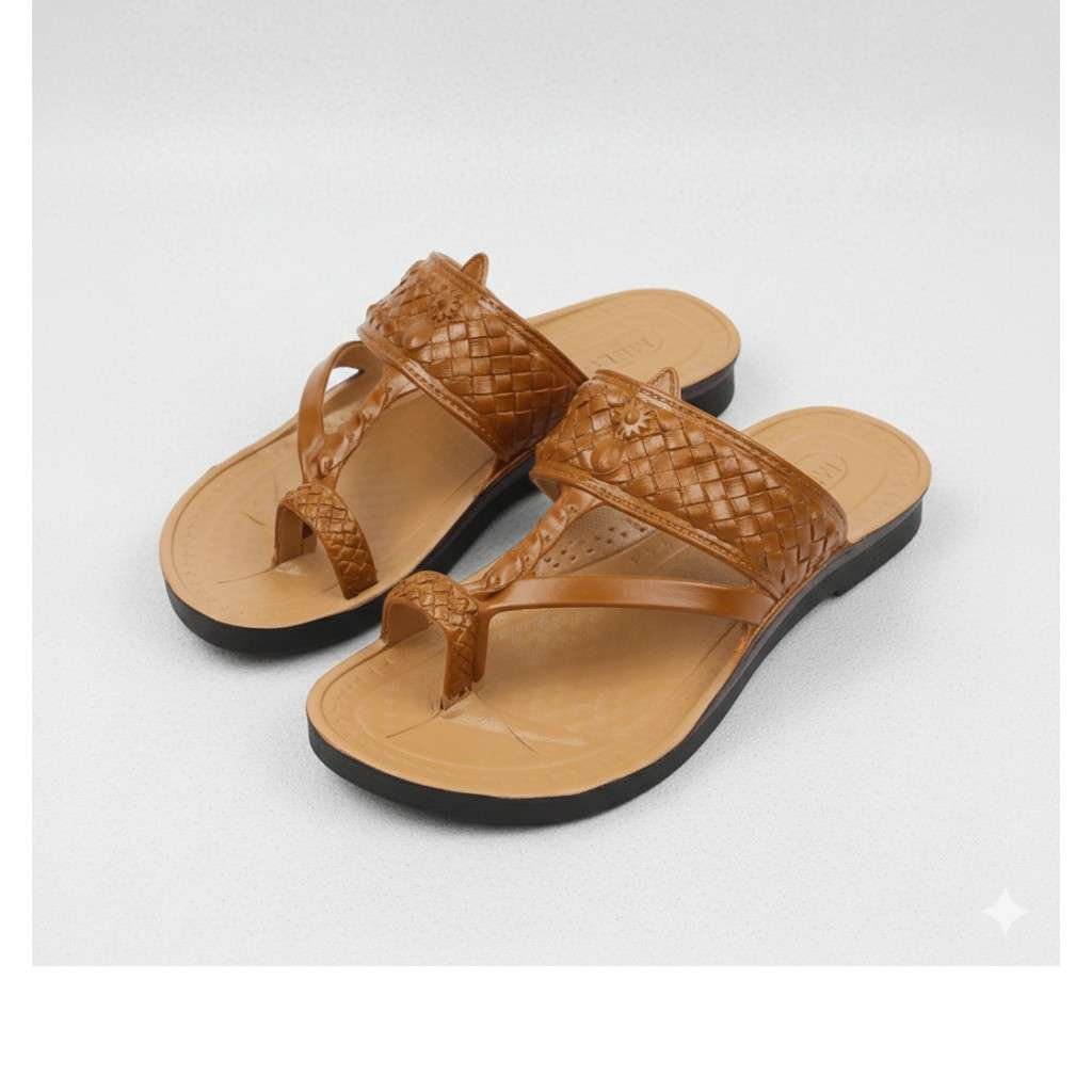 Premium Braided Leather Kolhapuri Sandals with Ergonomic Comfort Sole2 Premium Braided Leather Kolhapuri Sandals with Ergonomic Comfort Sole