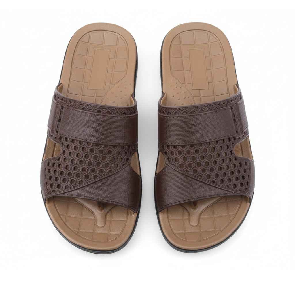 Premium Men’s Orthopedic Comfort Sandals – Dual-Strap Mesh Edition