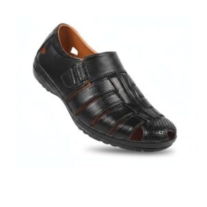 Premium Tan Leather Semi-Formal Sandal