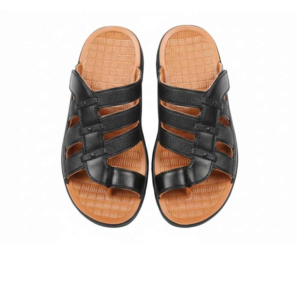 UrbanStep Men’s Ergonomic Toe-Ring Comfort Sandals (black) UrbanStep Men’s Ergonomic Toe-Ring Comfort Sandals black