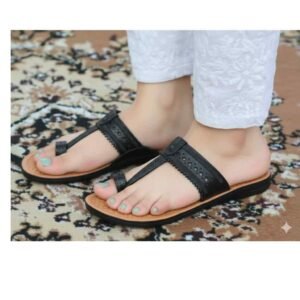 Vogue Noir Modern Comfort Kolhapuri Flats