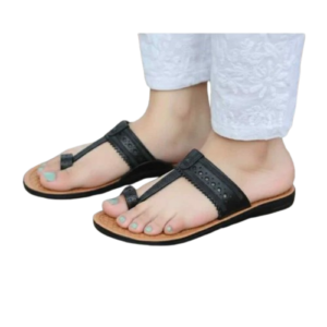 Vogue Noir Modern Comfort Kolhapuri Flats