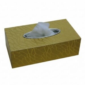 Aurelian Luxe Gold Textured Tissue Box Cover – Royal Series
