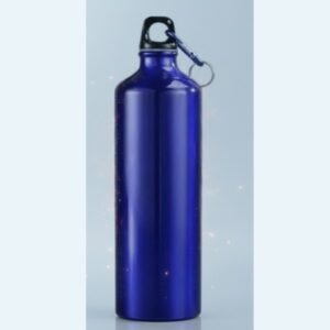 CrimsonGlaze Metallic Sports Flask with Tactical Carabiner