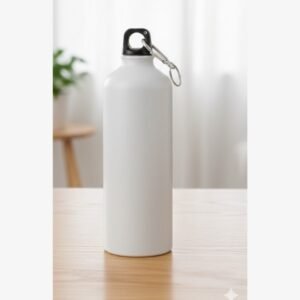 CrimsonGlaze Metallic Sports Flask with Tactical Carabiner