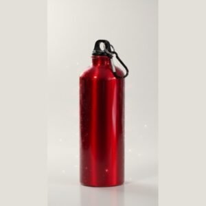 CrimsonGlaze Metallic Sports Flask with Tactical Carabiner