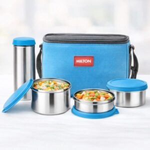 Milton Delicious Combo Insulated Lunch Set with 3 Steel Containers & Steel Tumbler