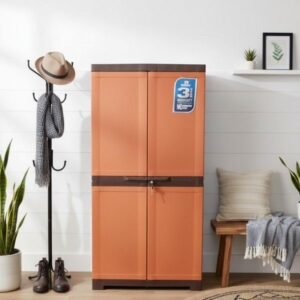 Nilkamal Freedom Full-Height Multi-Purpose Plastic Shoe Cabinet with Locking System & 3-Year Warranty