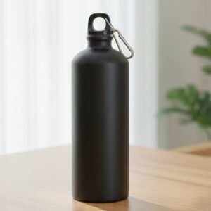 StealthGrip Matte Black Insulated Sports Flask with Tactical Carabiner