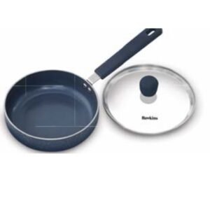 Hawkins Futura Non-Stick Frying Pan with Glass Lid (16 cm, 3.25 mm Thickness)