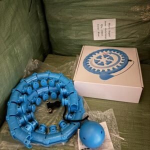 Smart Weighted Fit Hula Hoop for Weight Loss - 24 Detachable Knots - 2 in 1 Abdomen Fitness Massage